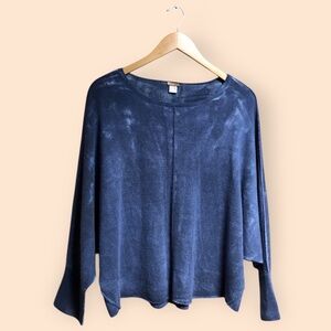 Zoe Couture Cashmere Hand Painted Batwing Pullover Sweater Designer Women Small